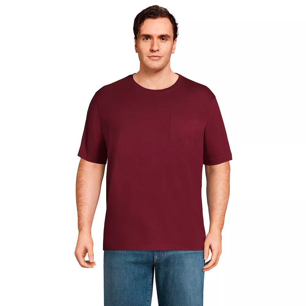 Big & Tall Lands' End Super-T Pocket Tee 4 Big & Tall Lands' End Super-T Pocket Tee - Image 2