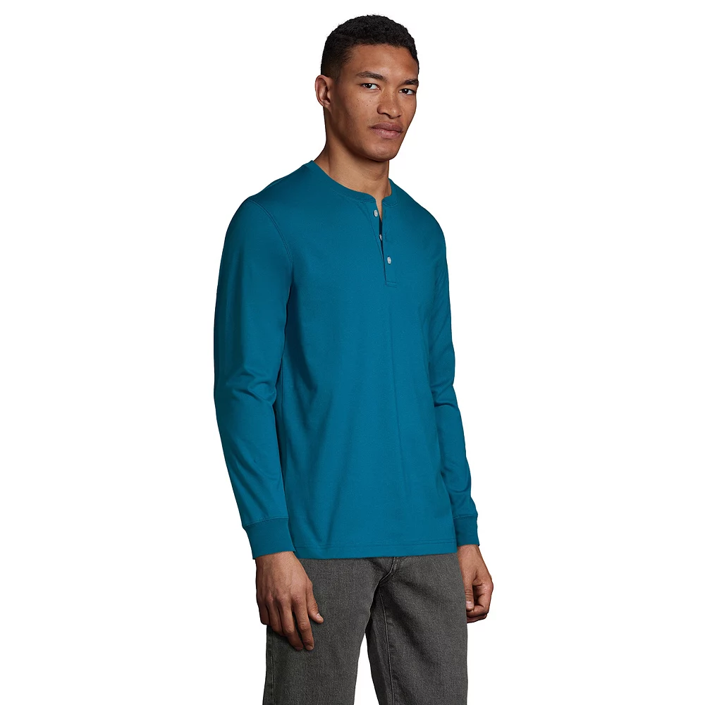 Big & Tall Lands' End Super-T Classic-Fit Henley 10 Big & Tall Lands' End Super-T Classic-Fit Henley - Image 8