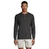 Big & Tall Lands' End Super-T Classic-Fit Henley -Cheap Mens Casual Outdoor Clothing Store 5247875 Dk Charcoal Heather