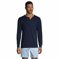 Big & Tall Lands' End Super-T Classic-Fit Henley 11 Big & Tall Lands' End Super-T Classic-Fit Henley -Cheap Mens Casual Outdoor Clothing Store 5247875 Radiant Navy