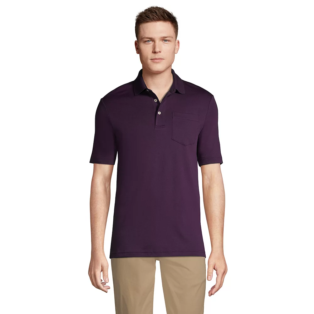 Big & Tall Lands' End Super Soft Classic-Fit Supima Pocket Polo 11 Big & Tall Lands' End Super Soft Classic-Fit Supima Pocket Polo - Image 9