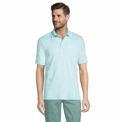 Big & Tall Lands' End Super Soft Classic-Fit Supima Pocket Polo 22 Big & Tall Lands' End Super Soft Classic-Fit Supima Pocket Polo -Cheap Mens Casual Outdoor Clothing Store 5247876 Light Blue Radiance