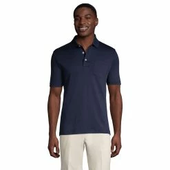 Big & Tall Lands' End Super Soft Classic-Fit Supima Pocket Polo 18 Big & Tall Lands' End Super Soft Classic-Fit Supima Pocket Polo -Cheap Mens Casual Outdoor Clothing Store 5247876 Radiant Navy