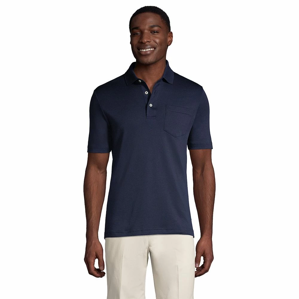 Big & Tall Lands' End Super Soft Classic-Fit Supima Pocket Polo 8 Big & Tall Lands' End Super Soft Classic-Fit Supima Pocket Polo - Image 6