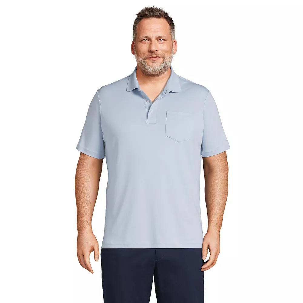 Big & Tall Lands' End Super Soft Classic-Fit Supima Pocket Polo 13 Big & Tall Lands' End Super Soft Classic-Fit Supima Pocket Polo - Image 11