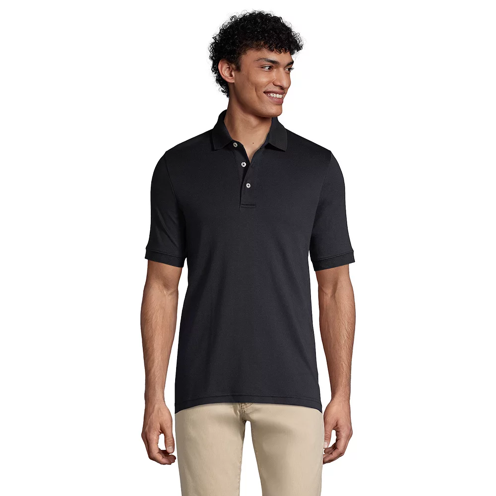 Big & Tall Lands' End Classic-Fit Supima Polo 4 Big & Tall Lands' End Classic-Fit Supima Polo - Image 2