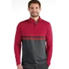 Men's Antigua Pace Regular-Fit Colorblock Quarter-Zip Pullover -Cheap Mens Casual Outdoor Clothing Store 5270565