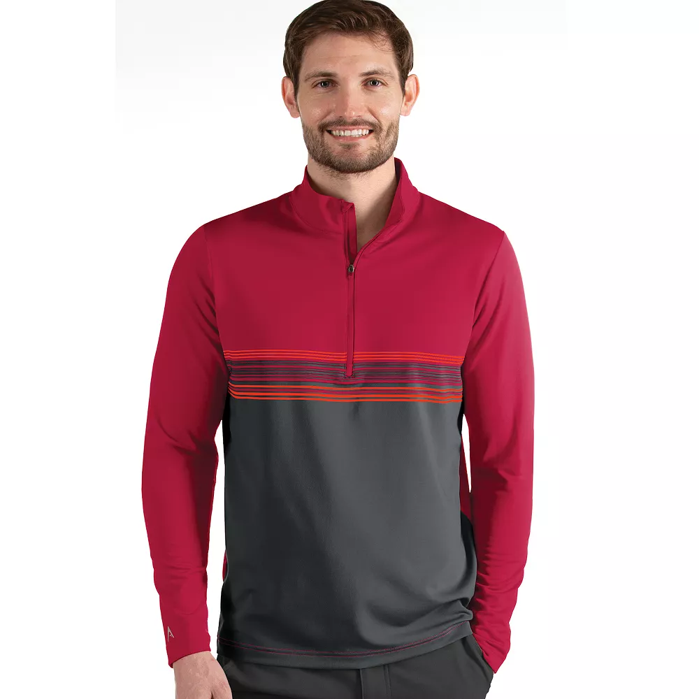 Men's Antigua Pace Regular-Fit Colorblock Quarter-Zip Pullover 3 Men's Antigua Pace Regular-Fit Colorblock Quarter-Zip Pullover