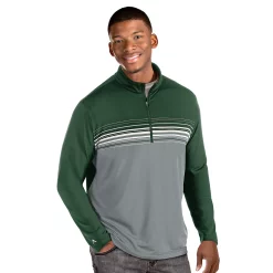 Men's Antigua Pace Regular-Fit Colorblock Quarter-Zip Pullover