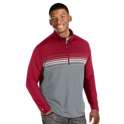 Men's Antigua Pace Regular-Fit Colorblock Quarter-Zip Pullover