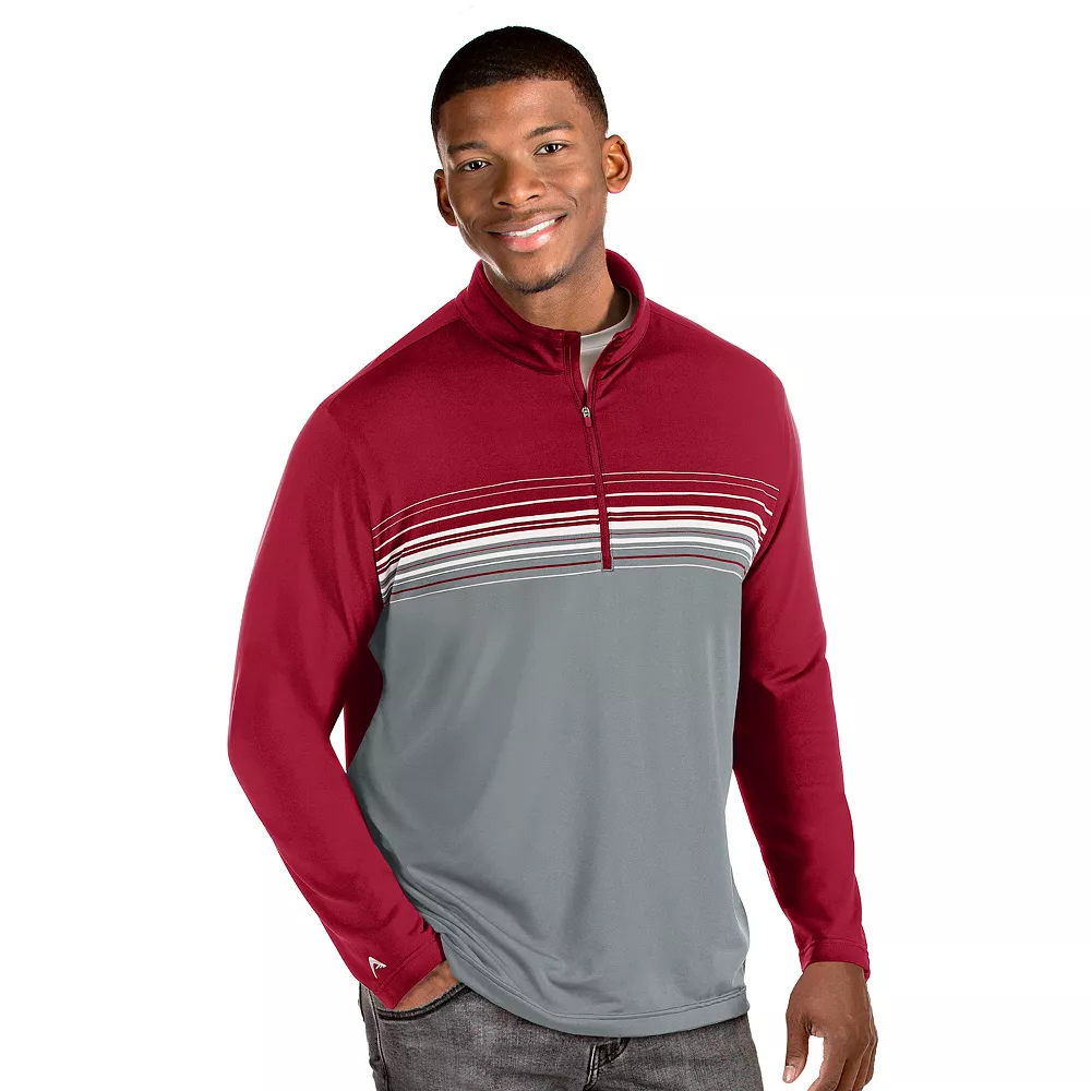 Men's Antigua Pace Regular-Fit Colorblock Quarter-Zip Pullover 3 Men's Antigua Pace Regular-Fit Colorblock Quarter-Zip Pullover