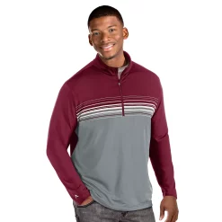 Men's Antigua Pace Regular-Fit Colorblock Quarter-Zip Pullover