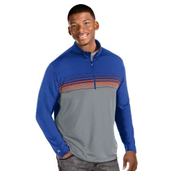Men's Antigua Pace Regular-Fit Colorblock Quarter-Zip Pullover