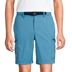 Men's Lands' End Outrigger Quick-Dry 9-inch Belted Cargo Swim Trunks -Cheap Mens Casual Outdoor Clothing Store 5285783 Muted Blue