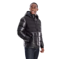Men's TOWER by London Fog Colorblock Quilted Hooded Puffer Coat 7 Men's TOWER by London Fog Colorblock Quilted Hooded Puffer Coat -Cheap Mens Casual Outdoor Clothing Store 5301223 Black