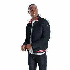 Men's London Fog Striped Bomber Jacket -Cheap Mens Casual Outdoor Clothing Store 5301227 ALT2