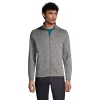 Big & Tall Lands' End Sweater Fleece Jacket -Cheap Mens Casual Outdoor Clothing Store 5340876 Grey