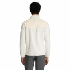 Big & Tall Lands' End Colorblock Grid Fleece Jacket -Cheap Mens Casual Outdoor Clothing Store 5340903 ALT