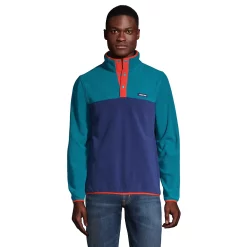 Big & Tall Lands' End Heritage Regular-Fit Colorblock Fleece Snap-Neck Pullover Top 23 Big & Tall Lands' End Heritage Regular-Fit Colorblock Fleece Snap-Neck Pullover Top -Cheap Mens Casual Outdoor Clothing Store 5354164 Navy Peacock Block