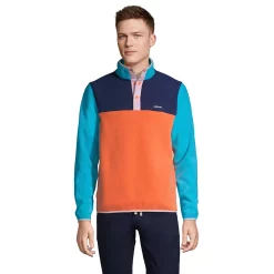 Big & Tall Lands' End Heritage Regular-Fit Colorblock Fleece Snap-Neck Pullover Top 18 Big & Tall Lands' End Heritage Regular-Fit Colorblock Fleece Snap-Neck Pullover Top -Cheap Mens Casual Outdoor Clothing Store 5354164 Papaya Orange Navy