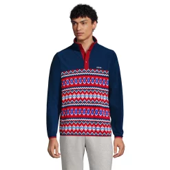 Big & Tall Lands' End Heritage Regular-Fit Colorblock Fleece Snap-Neck Pullover Top 21 Big & Tall Lands' End Heritage Regular-Fit Colorblock Fleece Snap-Neck Pullover Top -Cheap Mens Casual Outdoor Clothing Store 5354164 Red Navy Fairisle