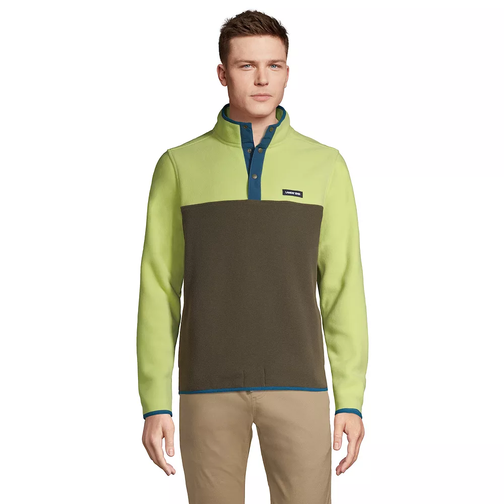 Big & Tall Lands' End Heritage Relaxed-Fit Fleece Snapneck Pullover Top 3 Big & Tall Lands' End Heritage Relaxed-Fit Fleece Snapneck Pullover Top
