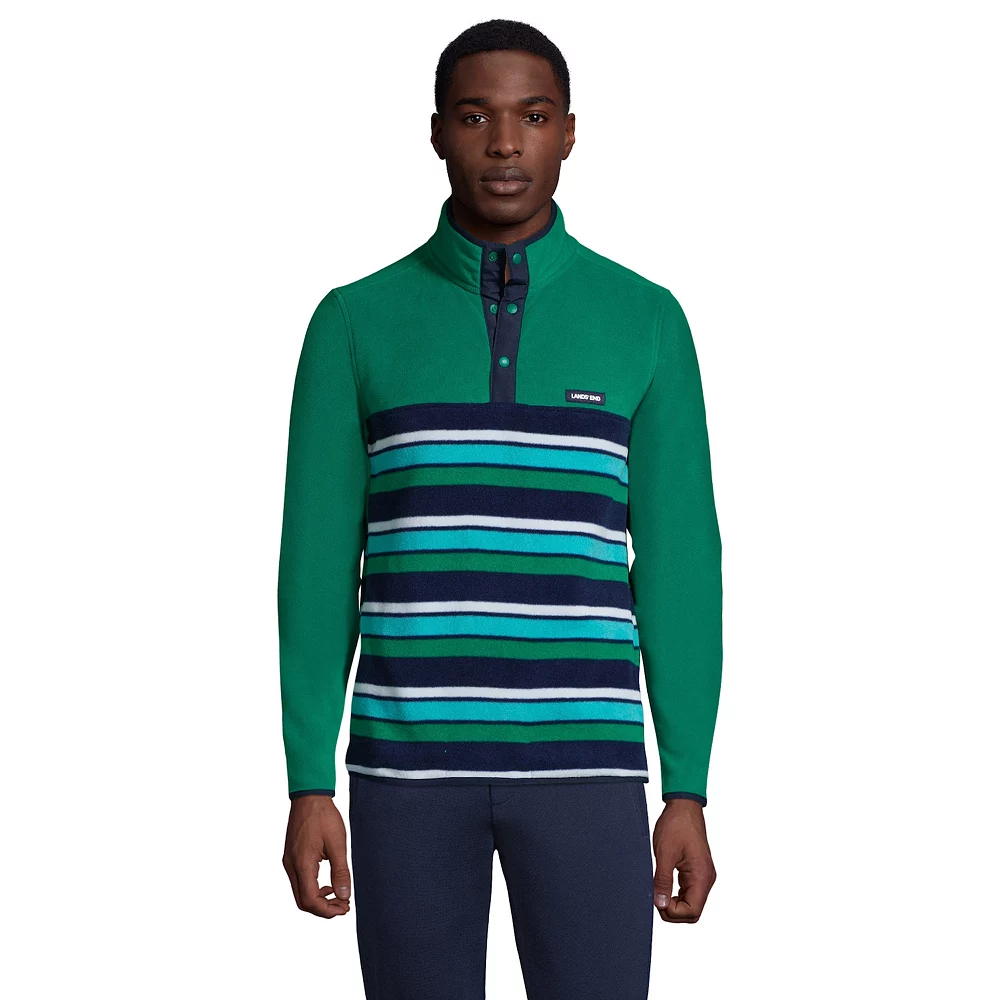 Big & Tall Lands' End Heritage Relaxed-Fit Fleece Snapneck Pullover Top 5 Big & Tall Lands' End Heritage Relaxed-Fit Fleece Snapneck Pullover Top - Image 3