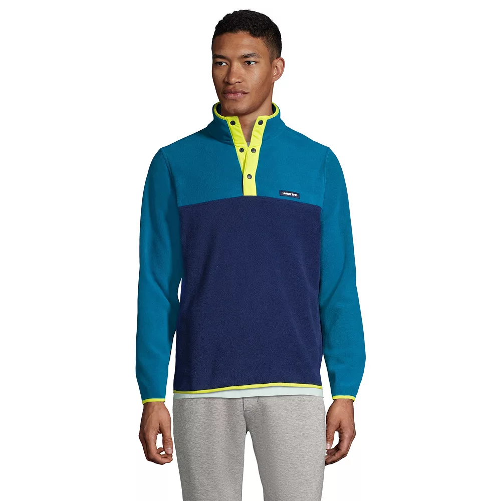 Big & Tall Lands' End Heritage Fleece Snap-Neck Pullover Top 3 Big & Tall Lands' End Heritage Fleece Snap-Neck Pullover Top