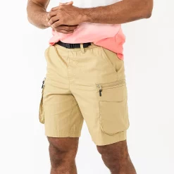 Men's Sonoma Goods For Life® Belted Outdoor Cargo Shorts -Cheap Mens Casual Outdoor Clothing Store 5464705 Khaki