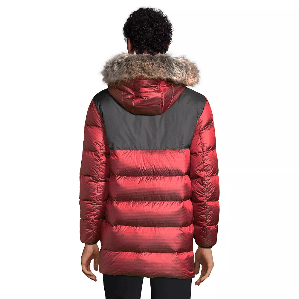 Men's Lands' End Down Wide Channel Hooded Parka 6 Men's Lands' End Down Wide Channel Hooded Parka - Image 4