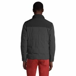 Men's Lands' End Quilted Stretch Down Jacket -Cheap Mens Casual Outdoor Clothing Store 5465029 ALT