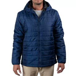 Men's Sonoma Goods For Life® Hooded Puffy Jacket -Cheap Mens Casual Outdoor Clothing Store 5470837 Blue