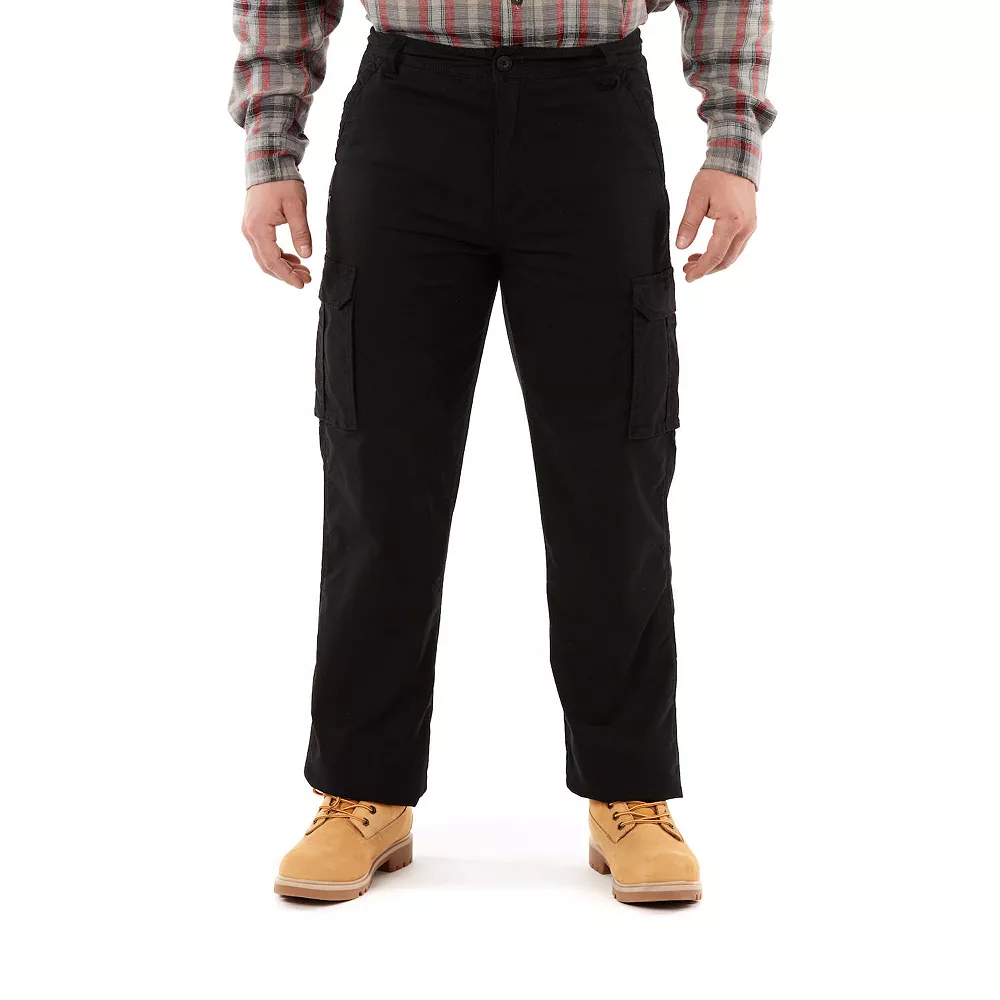 Men's Smith's Workwear Relaxed-Fit Print Fleece-Lined Cargo Canvas Pants 4 Men's Smith's Workwear Relaxed-Fit Print Fleece-Lined Cargo Canvas Pants - Image 2