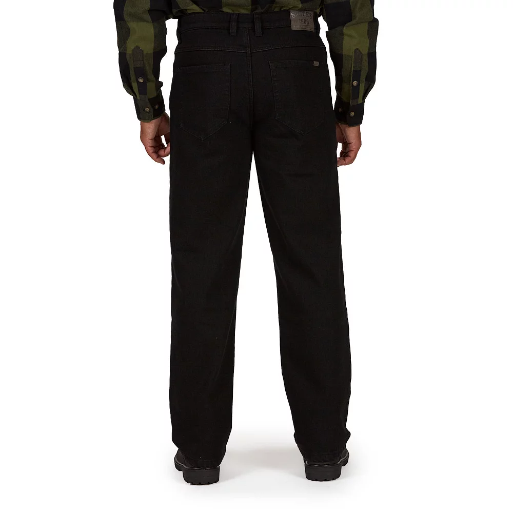 Men's Smith's Workwear Relaxed-Fit Buffalo Fleece-Lined 5-Pocket Jeans 4 Men's Smith's Workwear Relaxed-Fit Buffalo Fleece-Lined 5-Pocket Jeans - Image 2