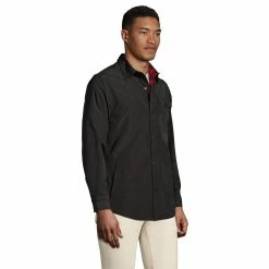 Men's Lands' End Reversible Shirt Jacket -Cheap Mens Casual Outdoor Clothing Store 5499762 ALT2