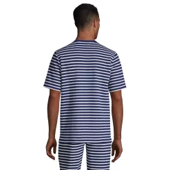 Men's Lands' End Waffle Pajama Sleep Henley -Cheap Mens Casual Outdoor Clothing Store 5500524 ALT