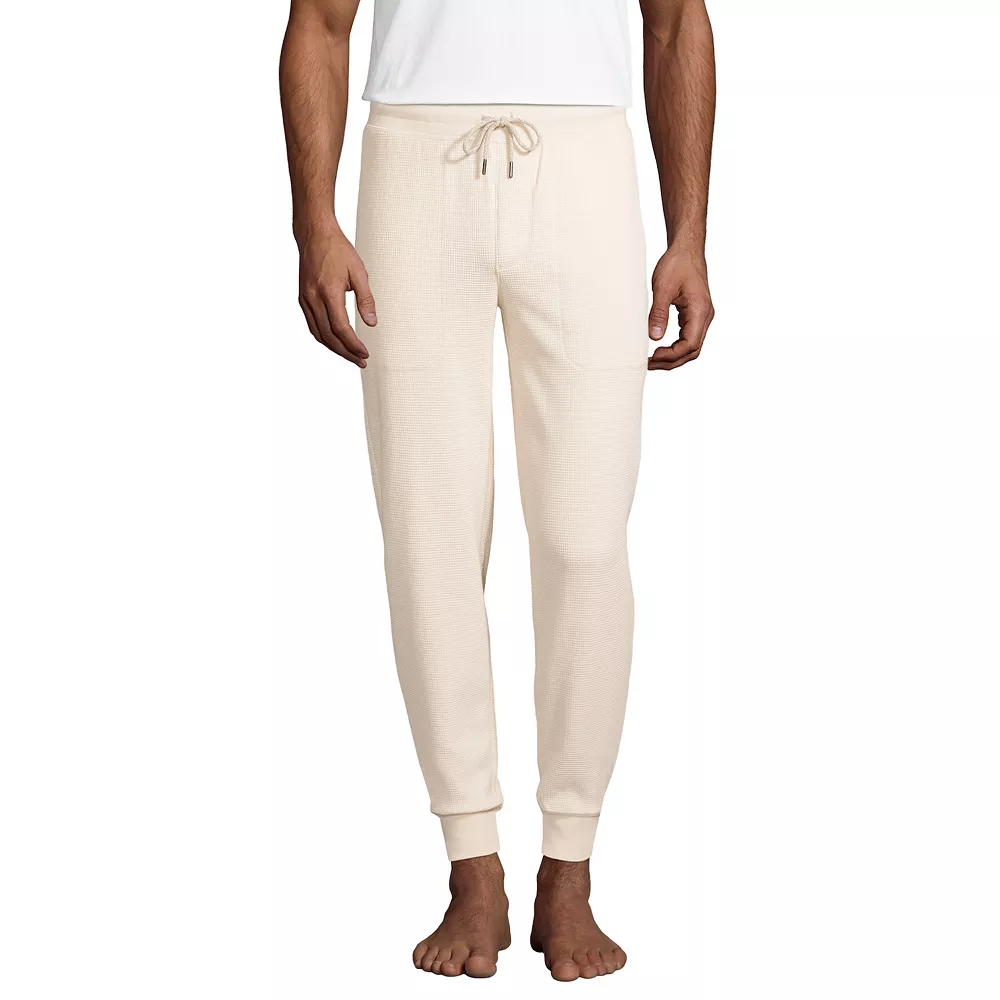Men's Lands' End Waffle Jogger Pajama Pants 7 Men's Lands' End Waffle Jogger Pajama Pants - Image 5