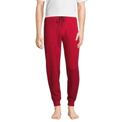 Men's Lands' End Waffle Jogger Pajama Pants 12 Men's Lands' End Waffle Jogger Pajama Pants -Cheap Mens Casual Outdoor Clothing Store 5500525 Rich Red