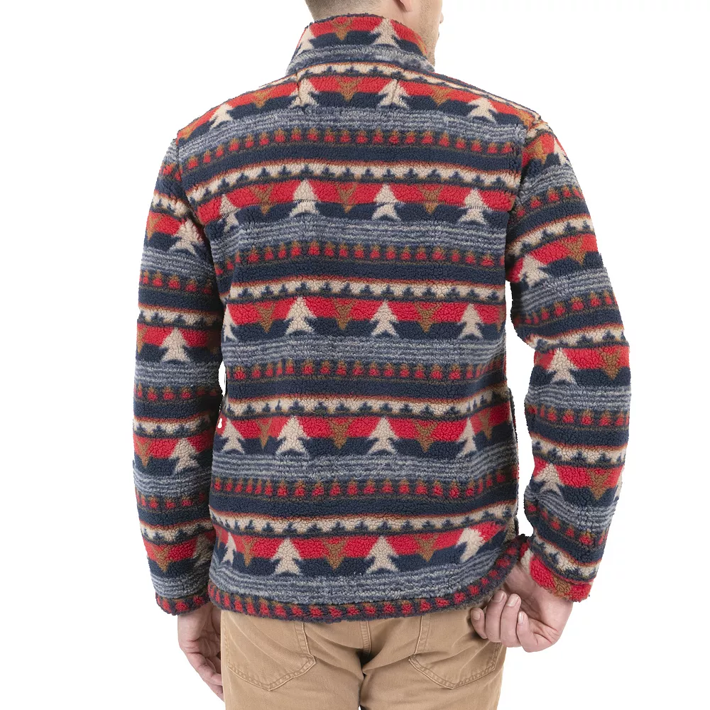 Men's Mountain and Isles Grizzly Relaxed-Fit Sherpa Quarter-Zip Pullover Jacket 5 Men's Mountain and Isles Grizzly Relaxed-Fit Sherpa Quarter-Zip Pullover Jacket - Image 3