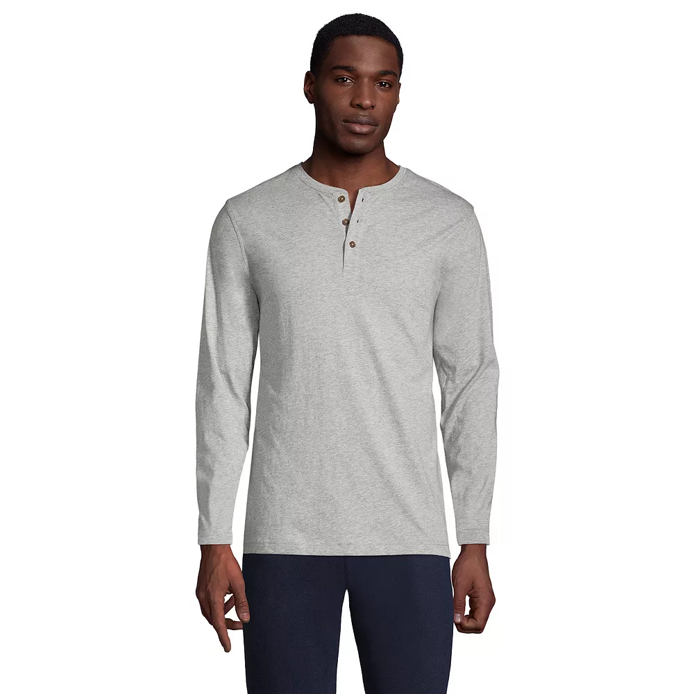 Big & Tall Lands' End Classic-Fit Supima Jersey Henley 3 Big & Tall Lands' End Classic-Fit Supima Jersey Henley