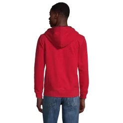 Big & Tall Lands' End Serious Sweats Flannel-Lined Full-Zip Hoodie -Cheap Mens Casual Outdoor Clothing Store 5510868 ALT