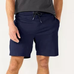 Men's Sonoma Goods For Life® 7" Flex-Wear Knit Jogger Shorts -Cheap Mens Casual Outdoor Clothing Store 5523380 Navy