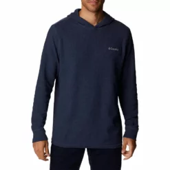Men's Columbia Pine Peak™ II Waffle Hoodie -Cheap Mens Casual Outdoor Clothing Store 5550869 Collegiate Navy