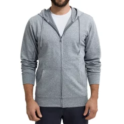 Men's Caliville Cotton Stretch Full-Zip Hoodie -Cheap Mens Casual Outdoor Clothing Store 5555183 Heather Charcoal