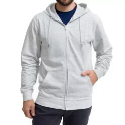 Men's Caliville Cotton Stretch Full-Zip Hoodie -Cheap Mens Casual Outdoor Clothing Store 5555183 Heather Gray