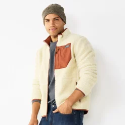 Men's Eddie Bauer Faux Shearling Jacket 10 Men's Eddie Bauer Faux Shearling Jacket -Cheap Mens Casual Outdoor Clothing Store 5562771 Ivory