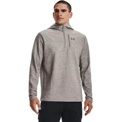 Men's Under Armour Specialist Grid Quarter Zip Hoodie -Cheap Mens Casual Outdoor Clothing Store 5567935 Pewter