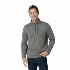 Men's Eddie Bauer Radiator Quarter Zip Pullover -Cheap Mens Casual Outdoor Clothing Store 5568115 Charcoal Grey