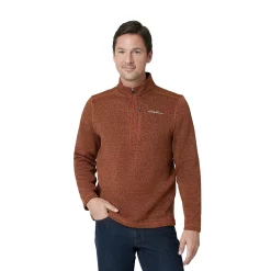 Men's Eddie Bauer Radiator Quarter Zip Pullover -Cheap Mens Casual Outdoor Clothing Store 5568115 Paprika
