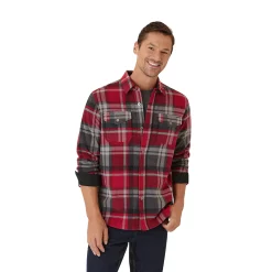 Men's Eddie Bauer Chutes Microfleece Shacket -Cheap Mens Casual Outdoor Clothing Store 5568118 Biking Red